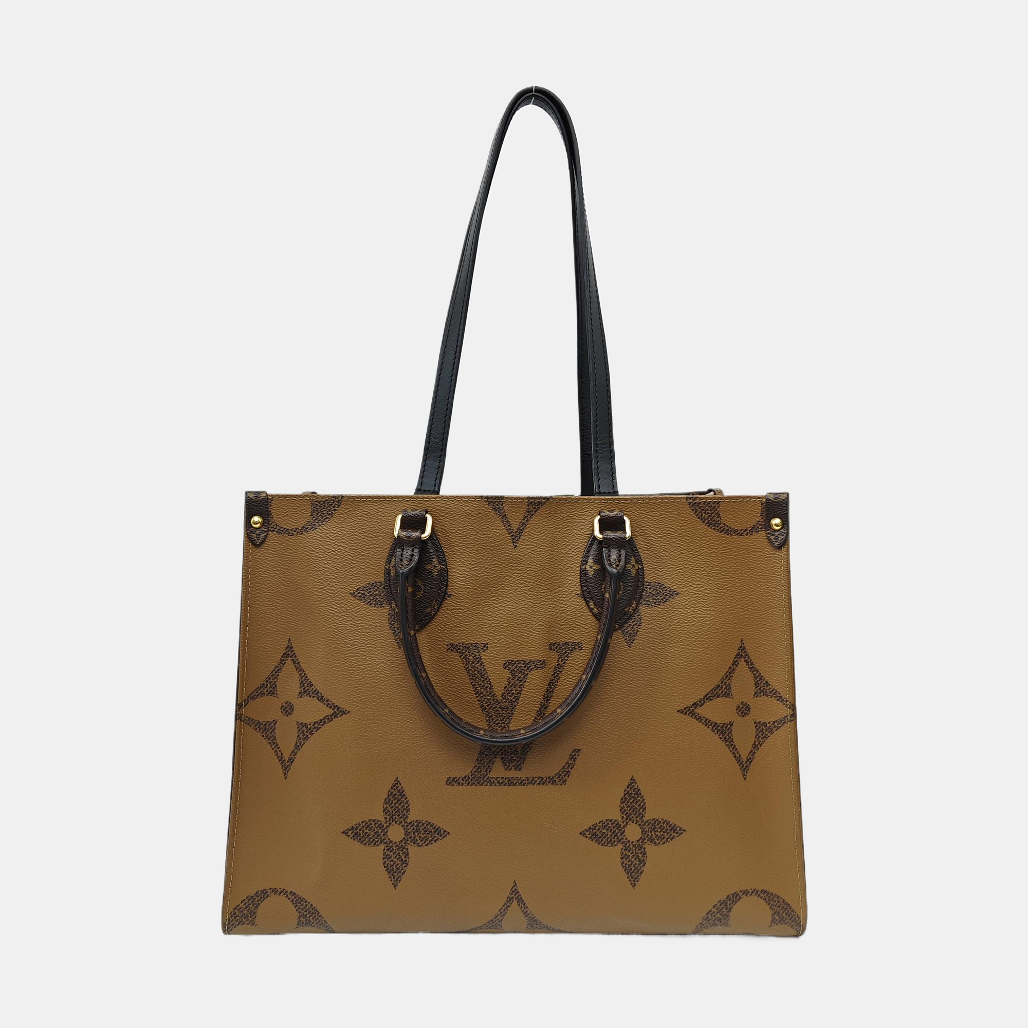 ONTHEGO MM Monogram Coated Canvas Brown