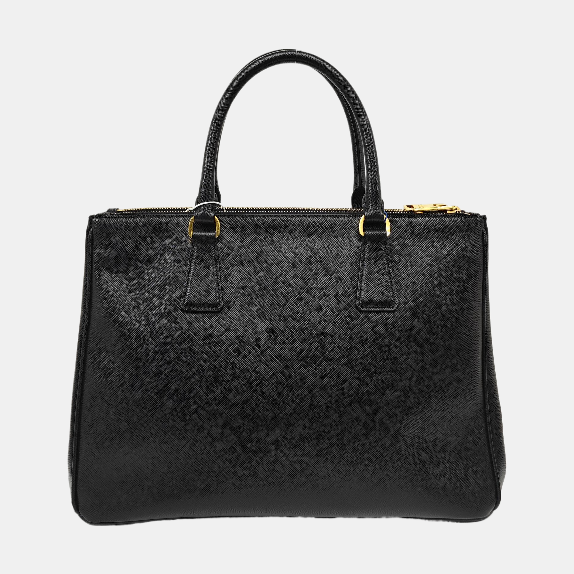 Galleria Large Saffiano Calfskin Black