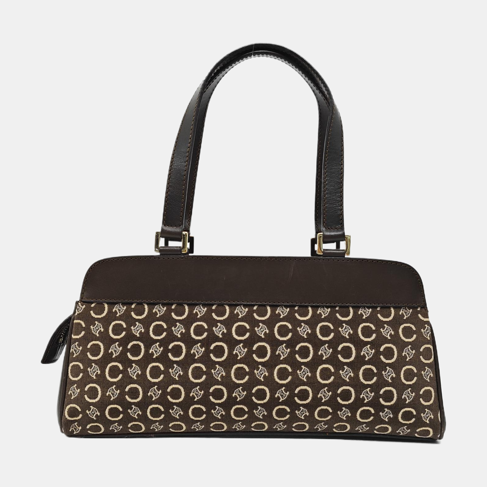 Canvas Top Handle Bag Brown