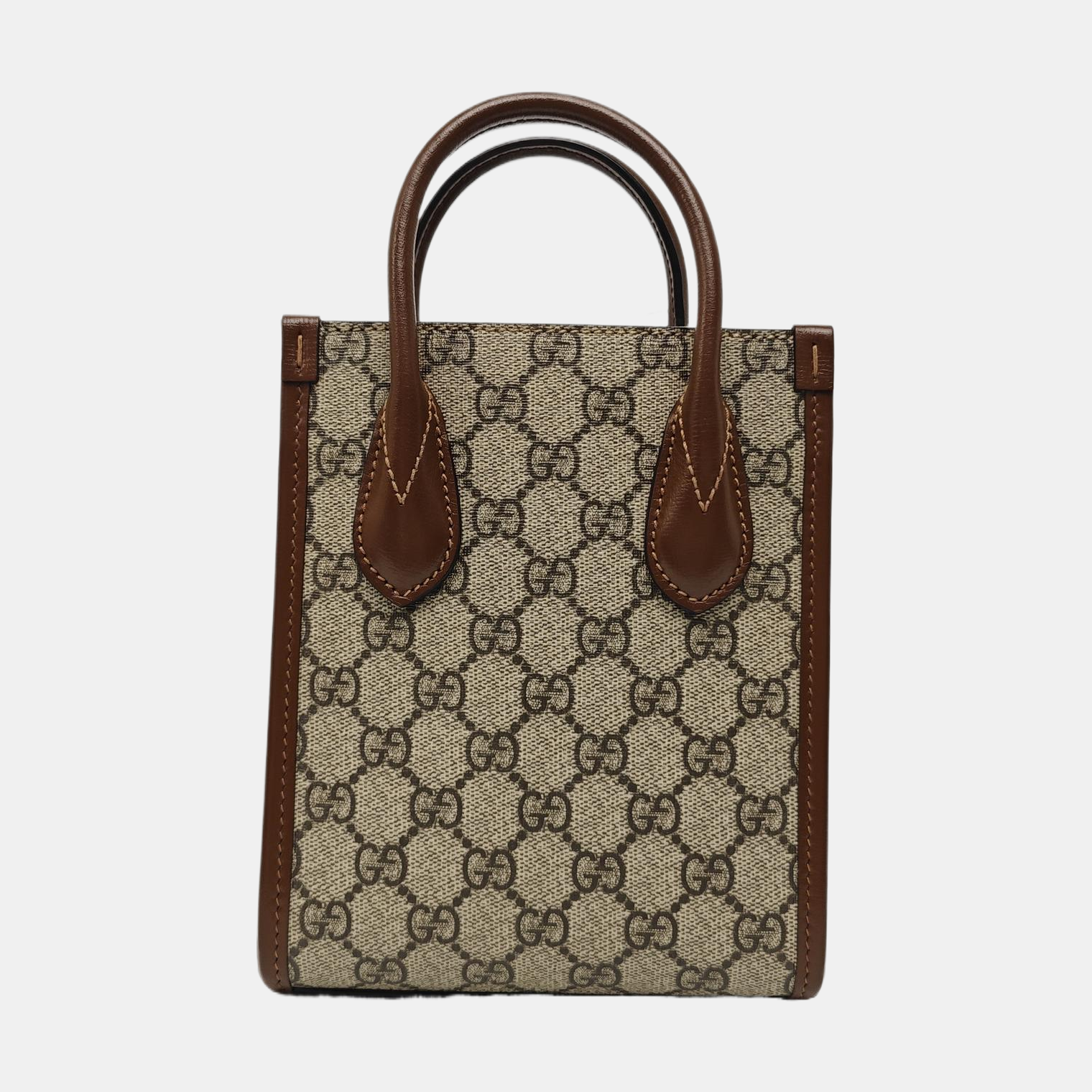 Retro Mini Monogram Coated Canvas Beige
