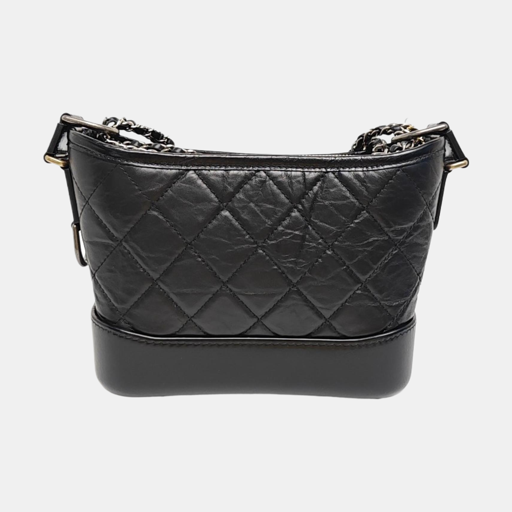 GABRIELLE Small Quilted Vintage Calf Black