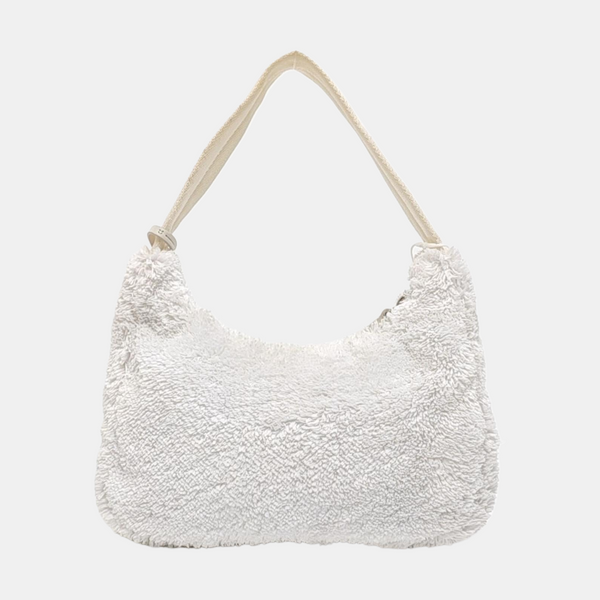 Authenticated pre-owned  Re-Edition2000 Mini Terry Cloth White - Top Handle Bag at Looply