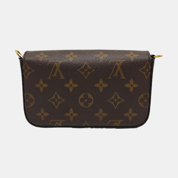 FÉLICIE Monogram Coated Canvas Brown