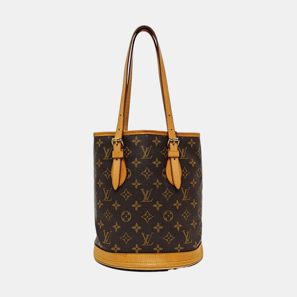 BUCKET PM Monogram Coated Canvas Brown