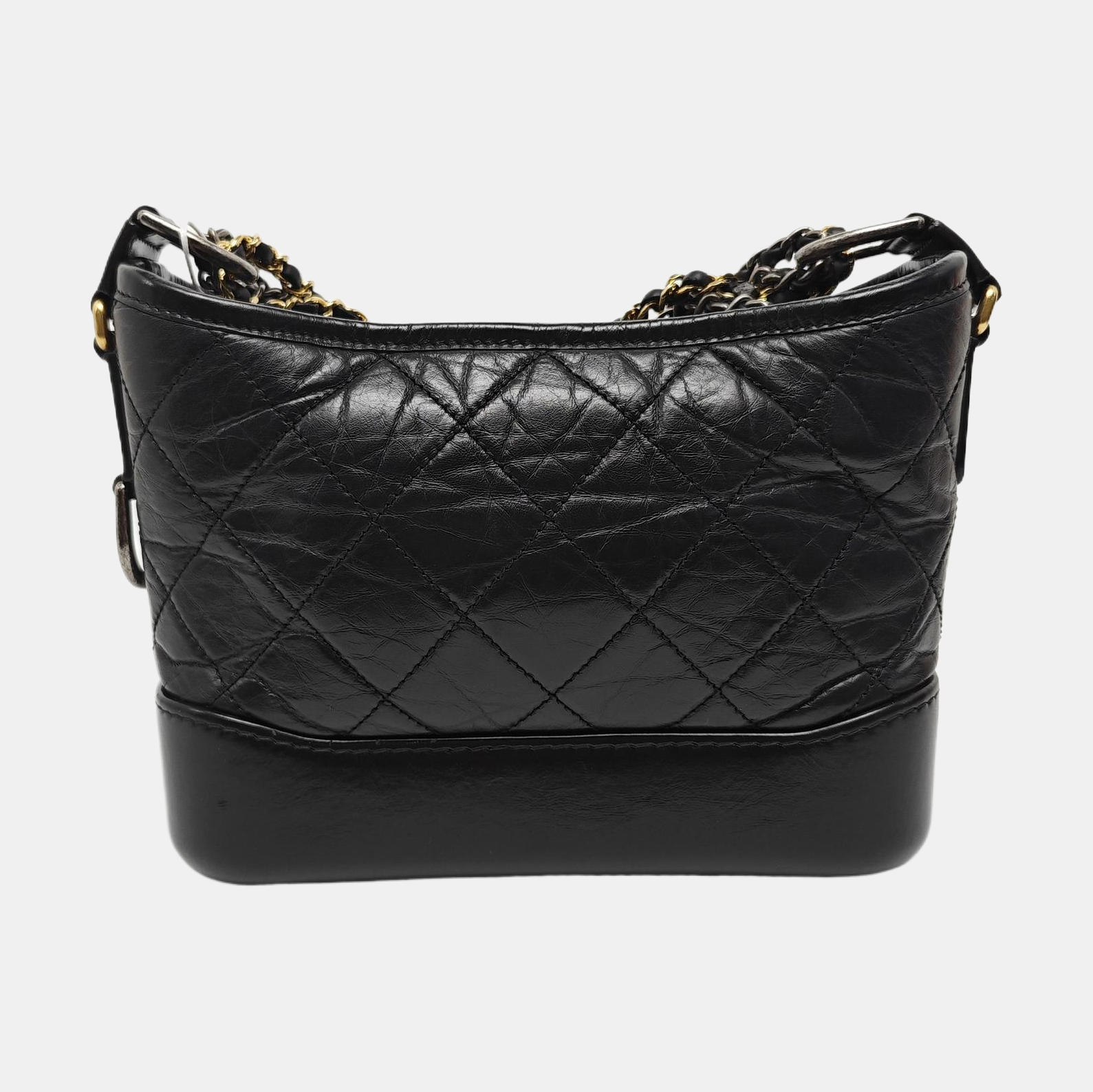 GABRIELLE Small Quilted Calfskin Black