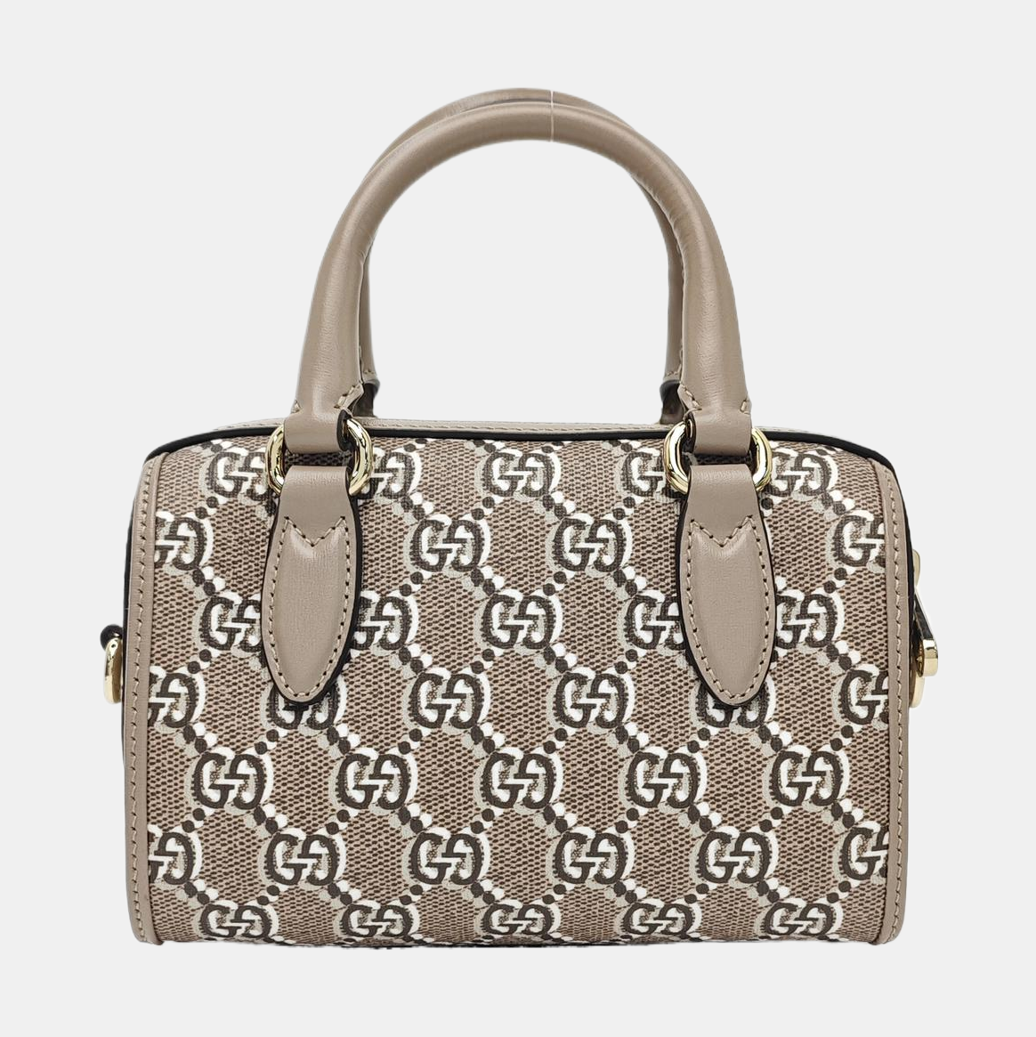 Monogram Coated Canvas Shoulder Bag Super Mini Gray