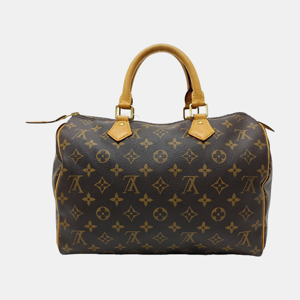 SPEEDY 30 Monogram Coated Canvas Brown
