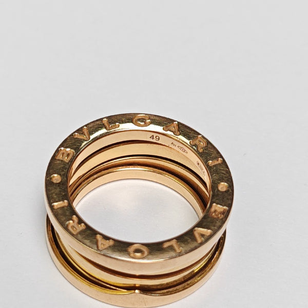 B.ZERO1 18k Rose Gold Ring EU 49