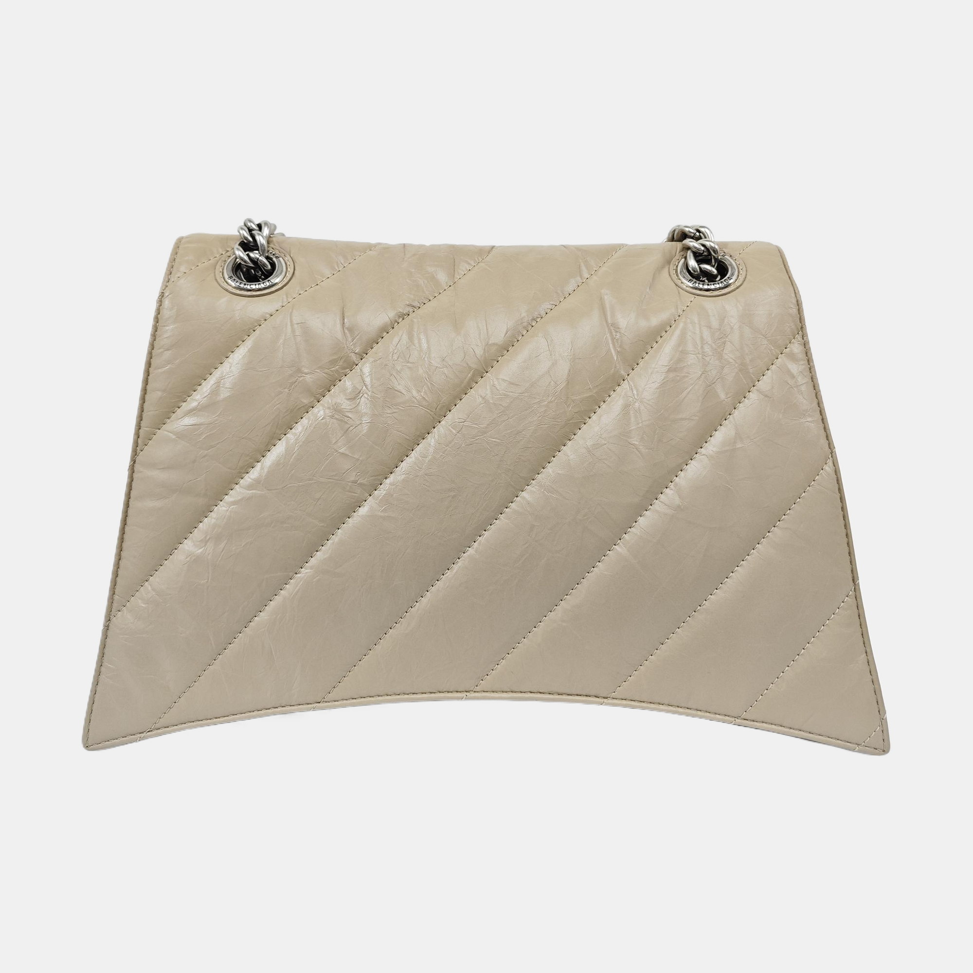 Crush Medium Quilted Calfskin Beige