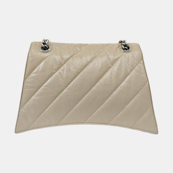 Crush Medium Quilted Calfskin Beige