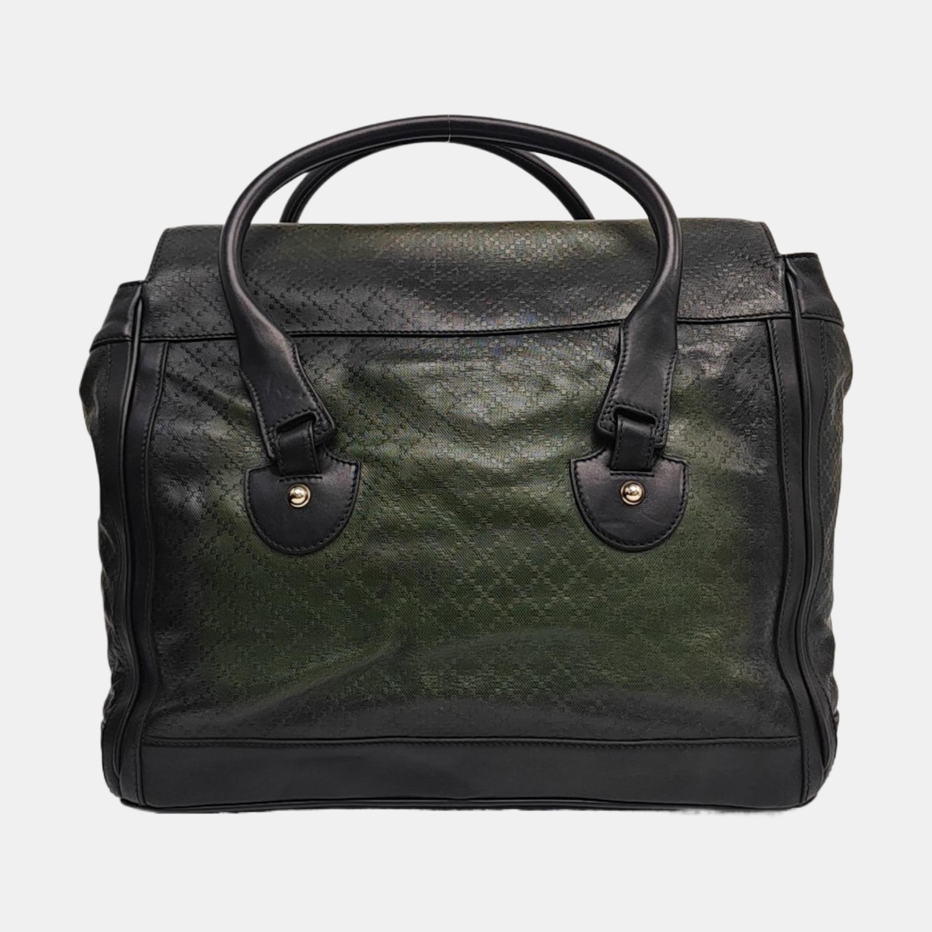Calfskin Top Handle Bag Green