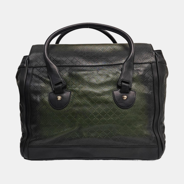 Calfskin Top Handle Bag Green