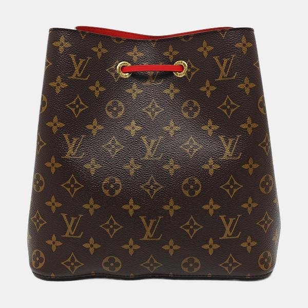 NÉONOÉ MM Monogram Coated Canvas Brown