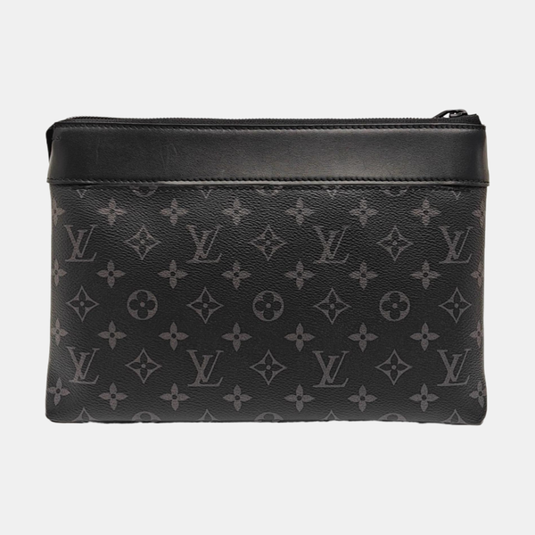 Pochette Voyag Monogram Coated Canvas Black
