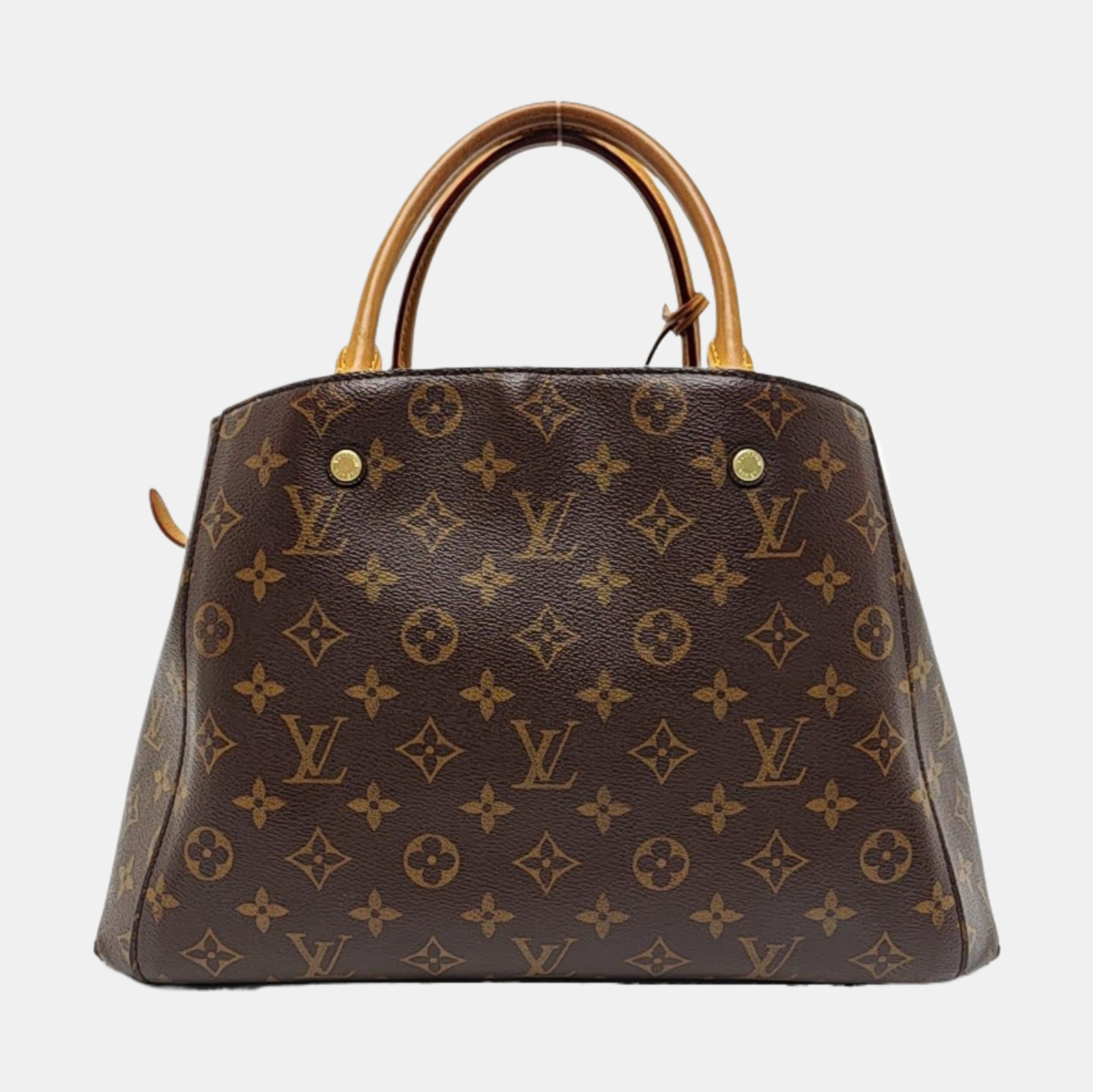 MONTAIGNE Monogram Coated Canvas Brown