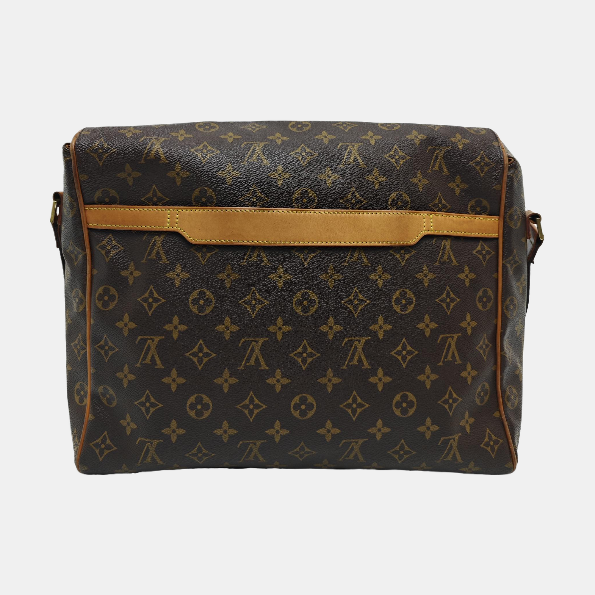 VALMY Monogram Coated Canvas Brown