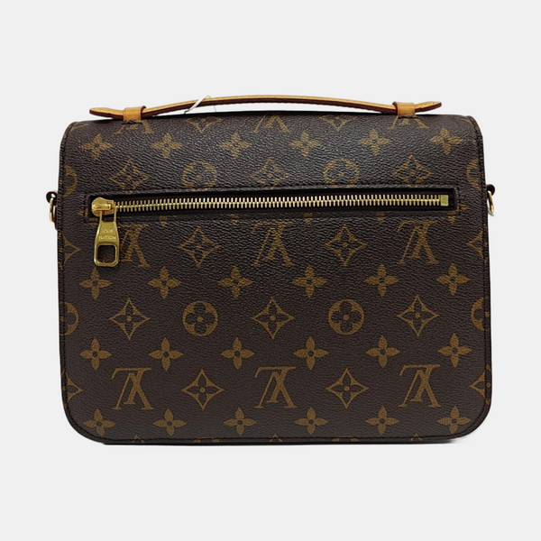 MÉTIS MM Monogram Coated Canvas Brown