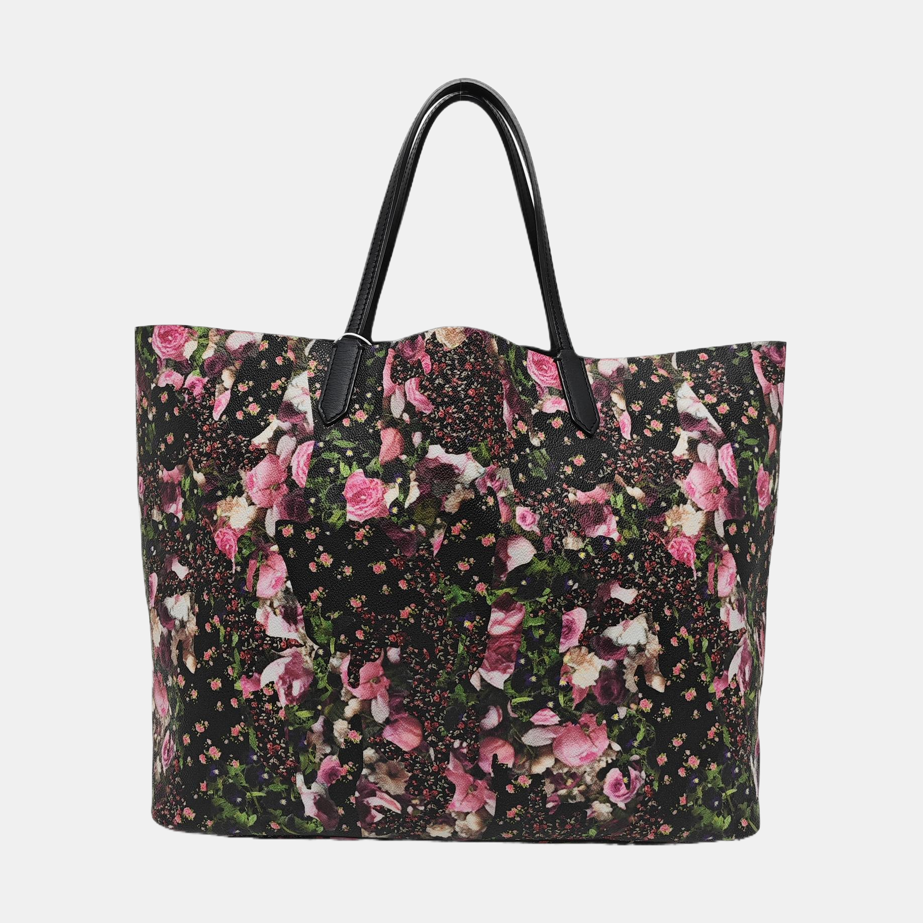 Coated Canvas Tote Bag Black