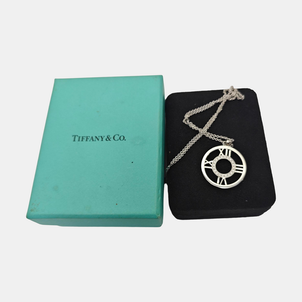 Atlas 18k White Gold Silver Necklace