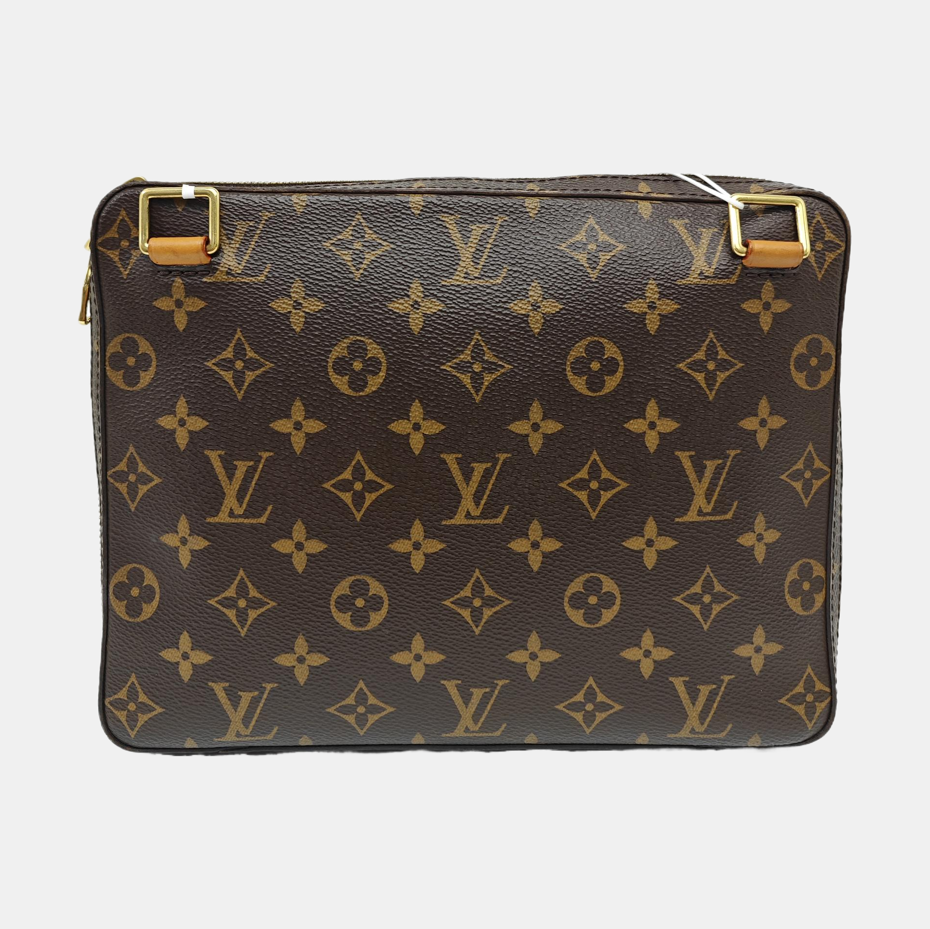 SOFT TRUNK PM Monogram Coated Canvas Brown
