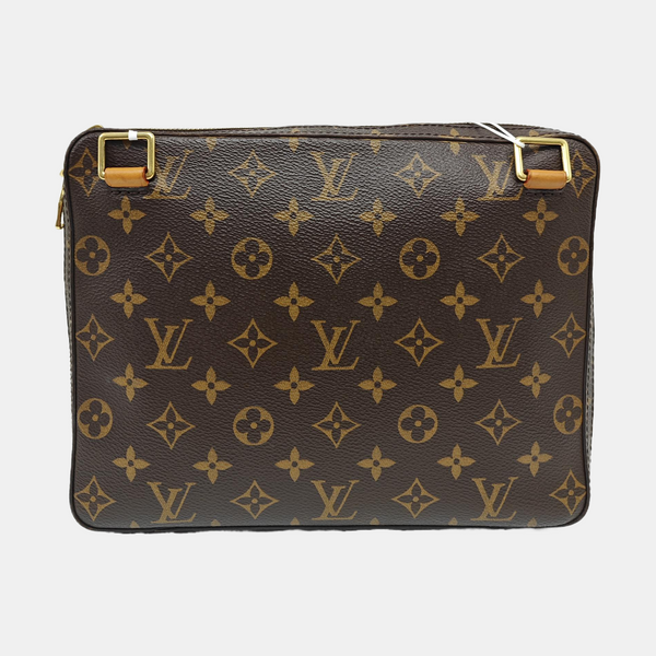 SOFT TRUNK PM Monogram Coated Canvas Brown