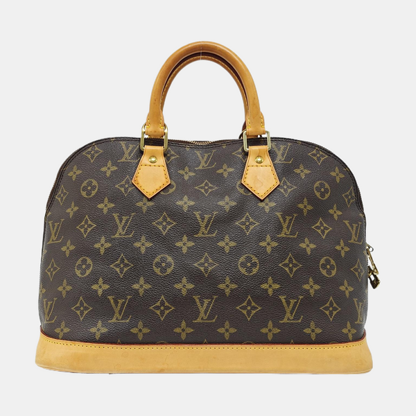 ALMA PM Monogram Coated Canvas Brown