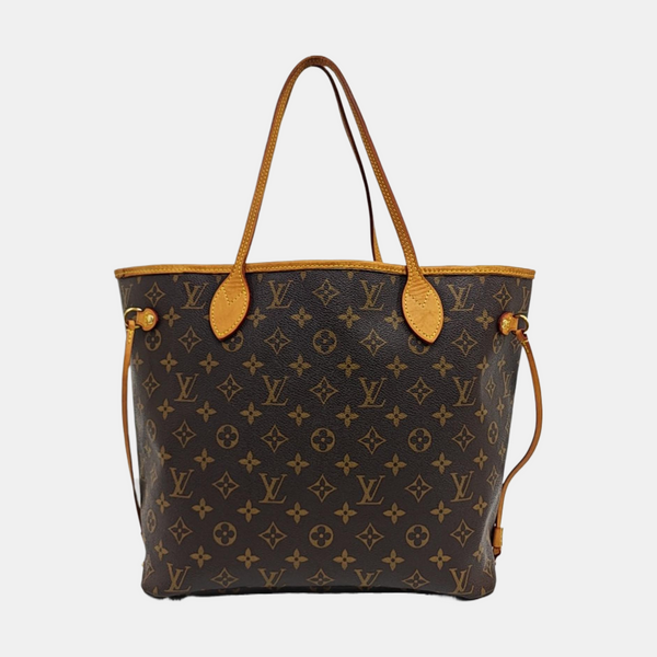 NEVERFULL MM Monogram Coated Canvas Brown