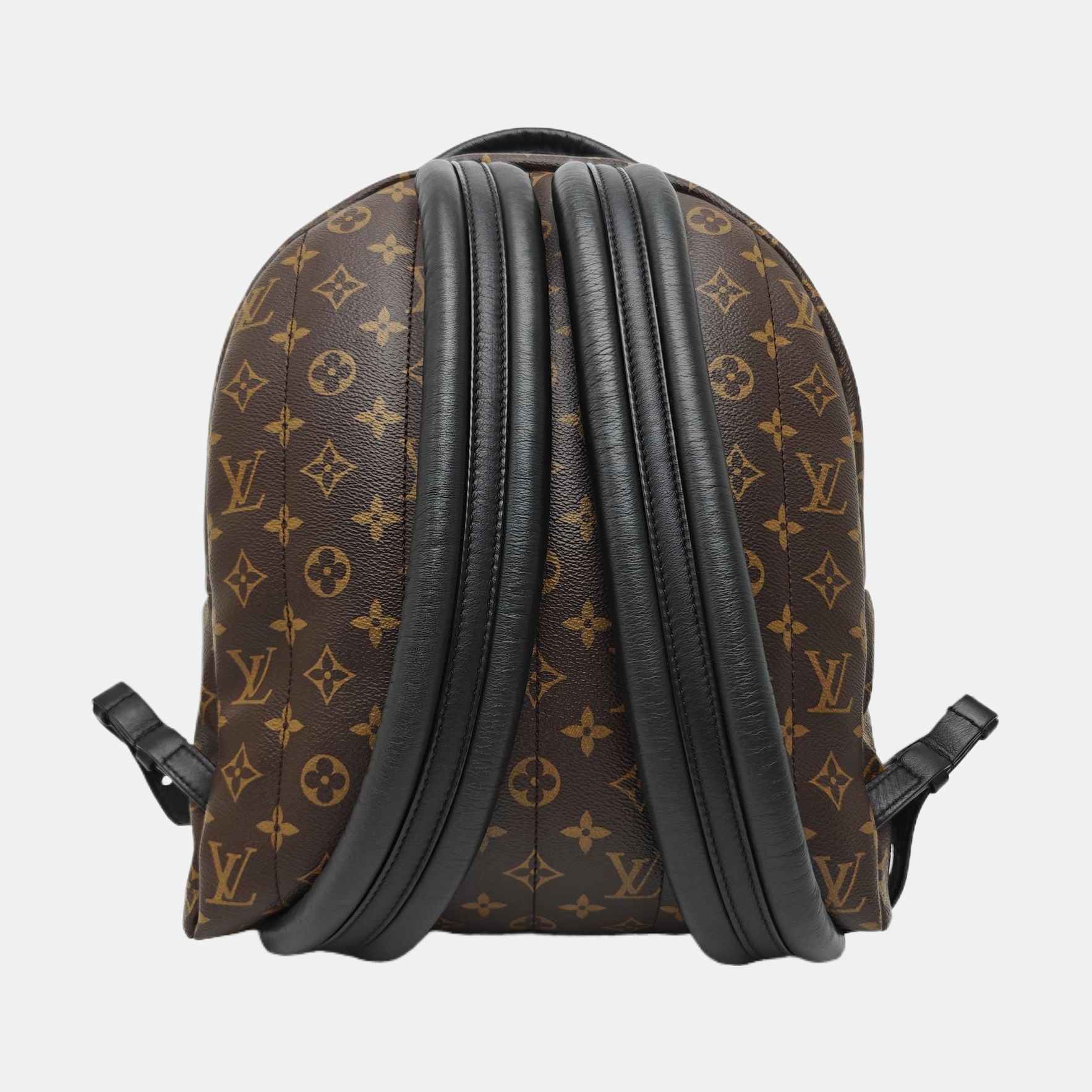 Monogram Coated Canvas Backpack Brown