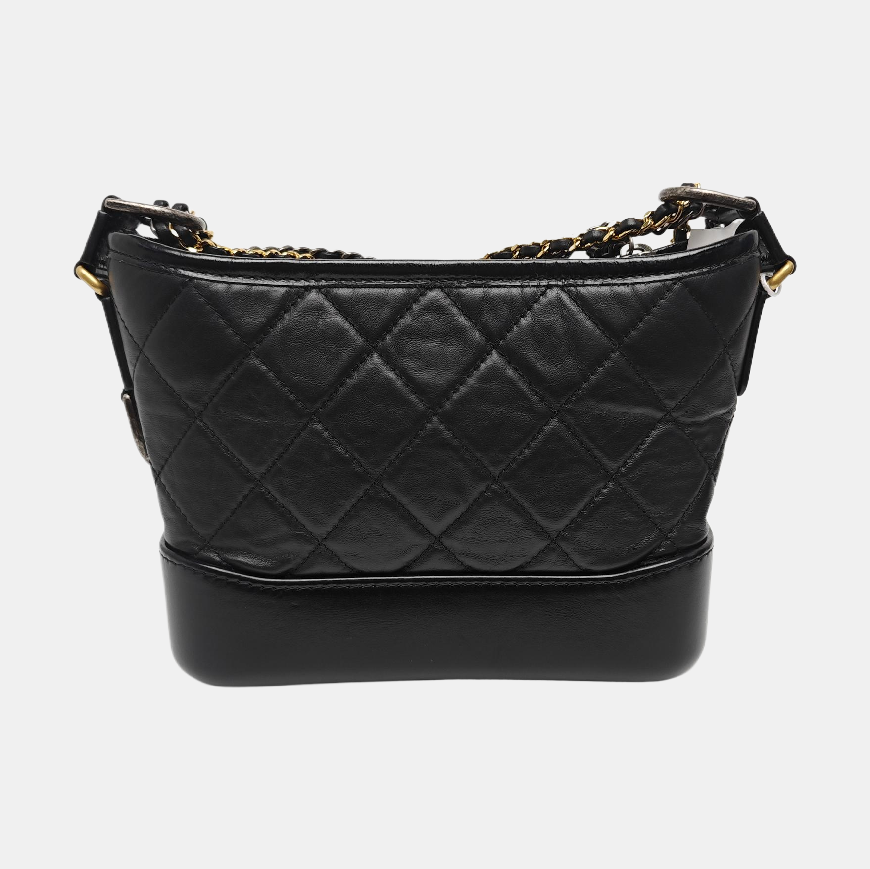 GABRIELLE Small Quilted Calfskin Black