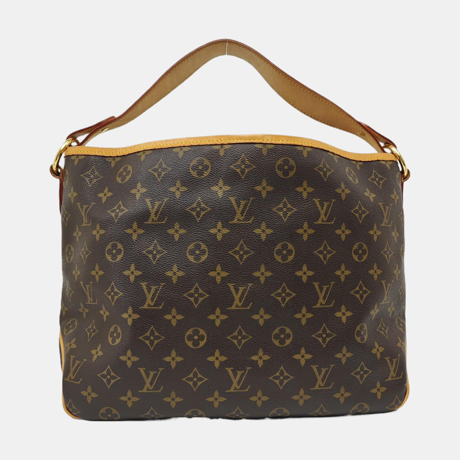 Monogram Coated Canvas Shoulder Bag Brown