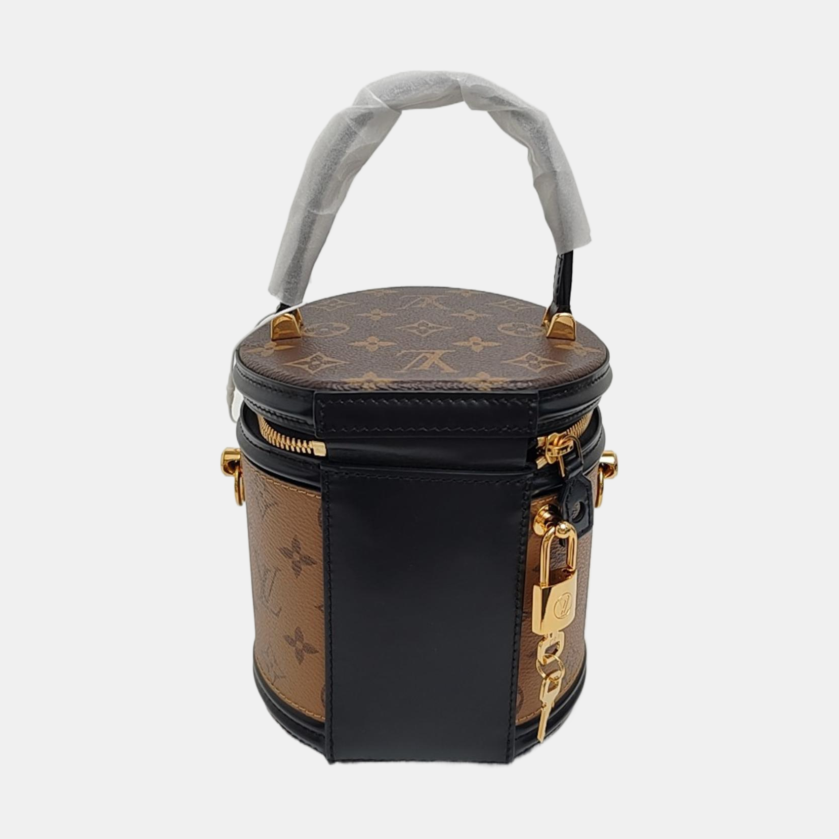 CANNES PM Monogram Coated Canvas Brown