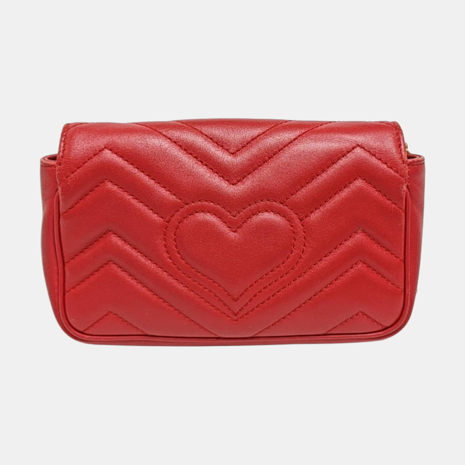 GG Marmont Mini Quilted Calfskin Red