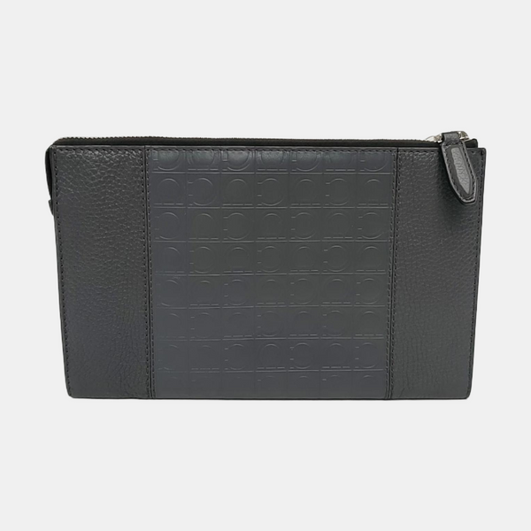 Gancini Calfskin Gray