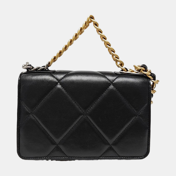 CHANEL 19 WOC Quilted Lambskin Black