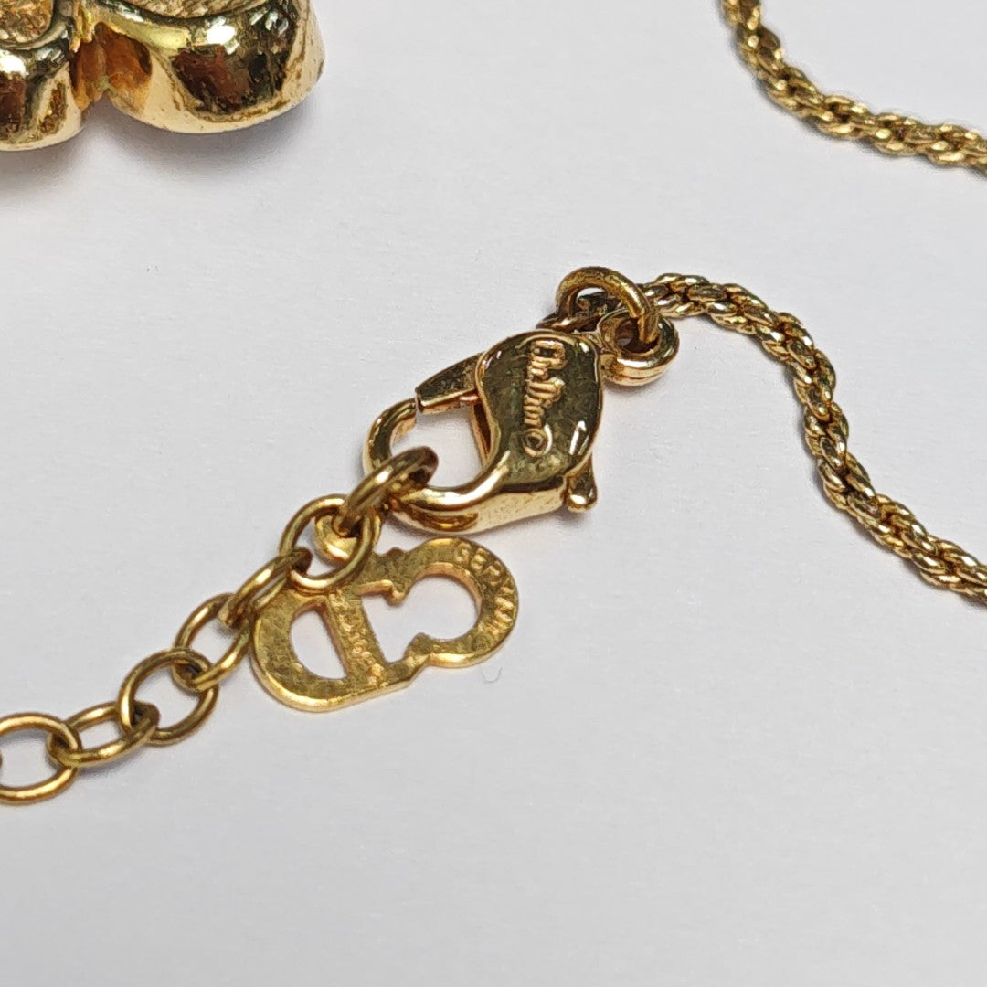 Twist Round Metal Gold Necklace