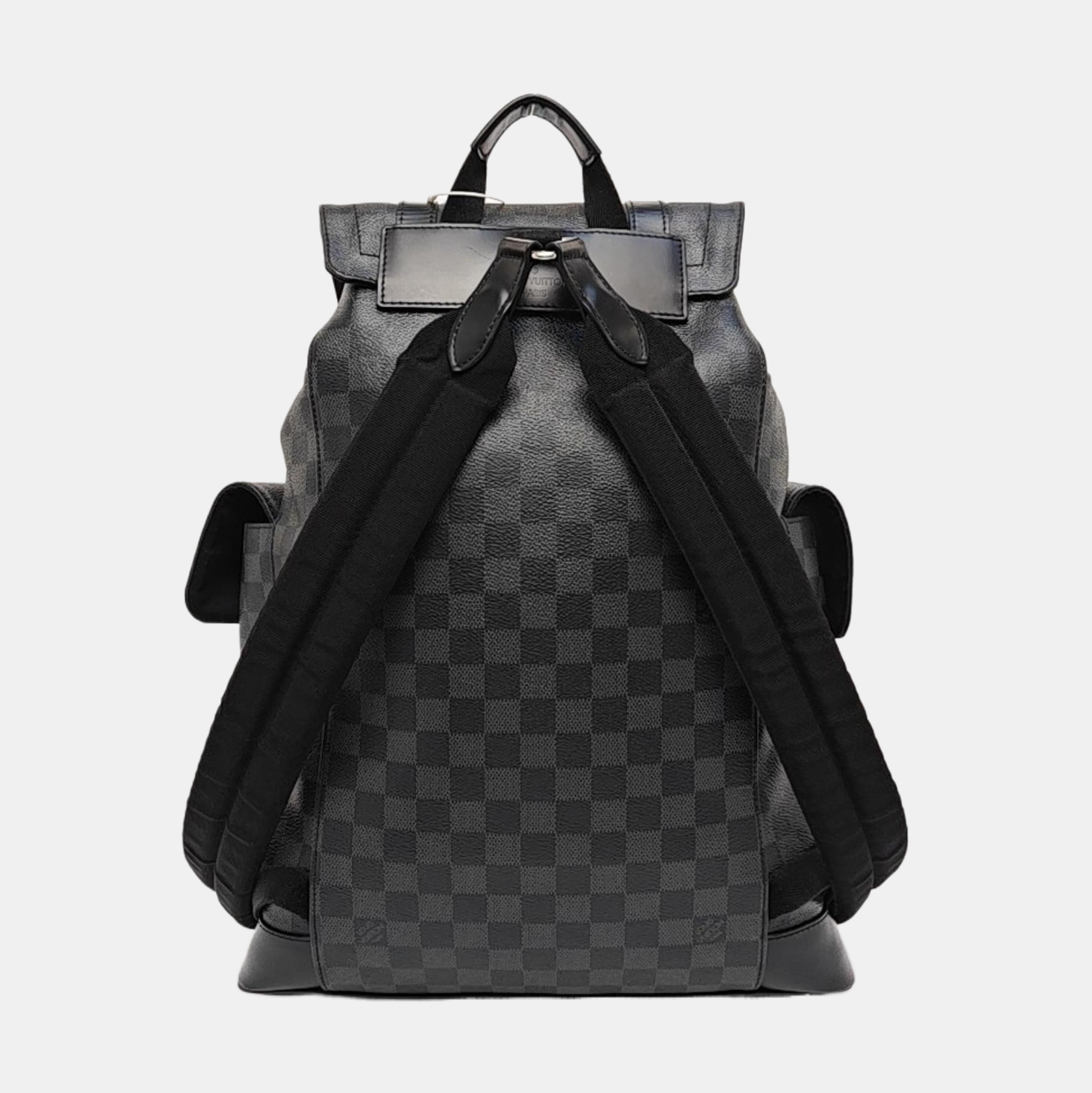 CHRISTOPHER MM Damier Graphite Coated Canvas Gray