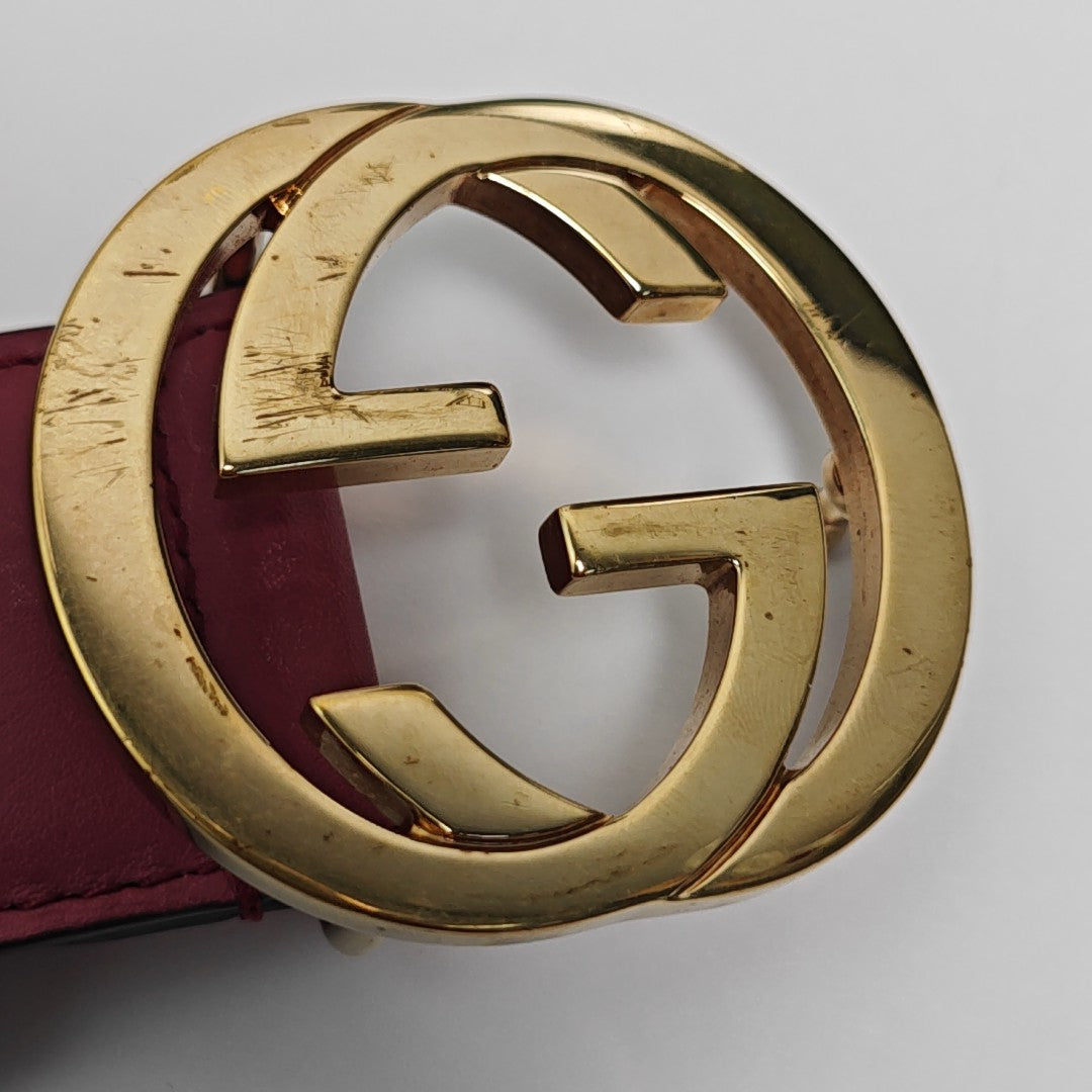 Leather Belt Purple