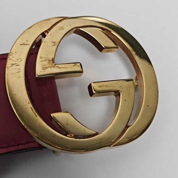 Leather Belt Purple