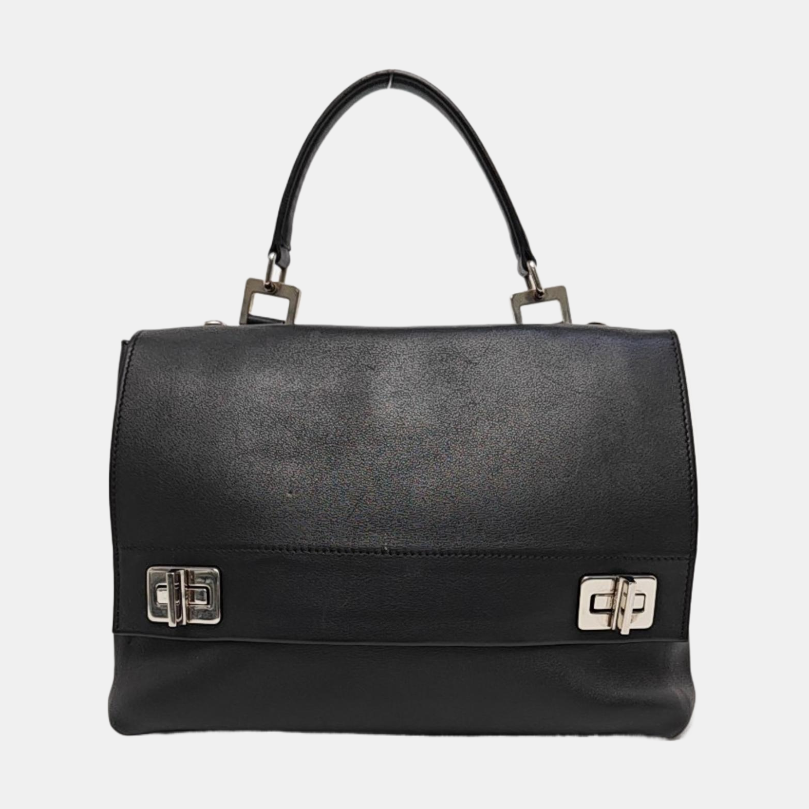 Calfskin Shoulder Bag Black