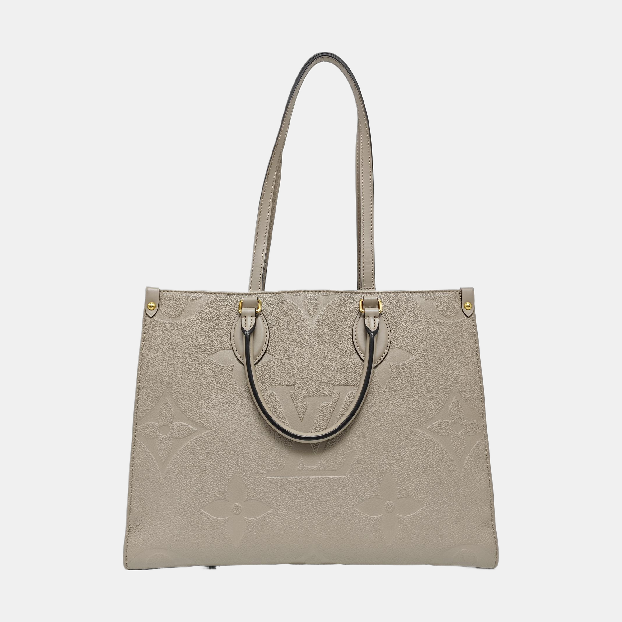 ONTHEGO MM Monogram Calfskin Gray