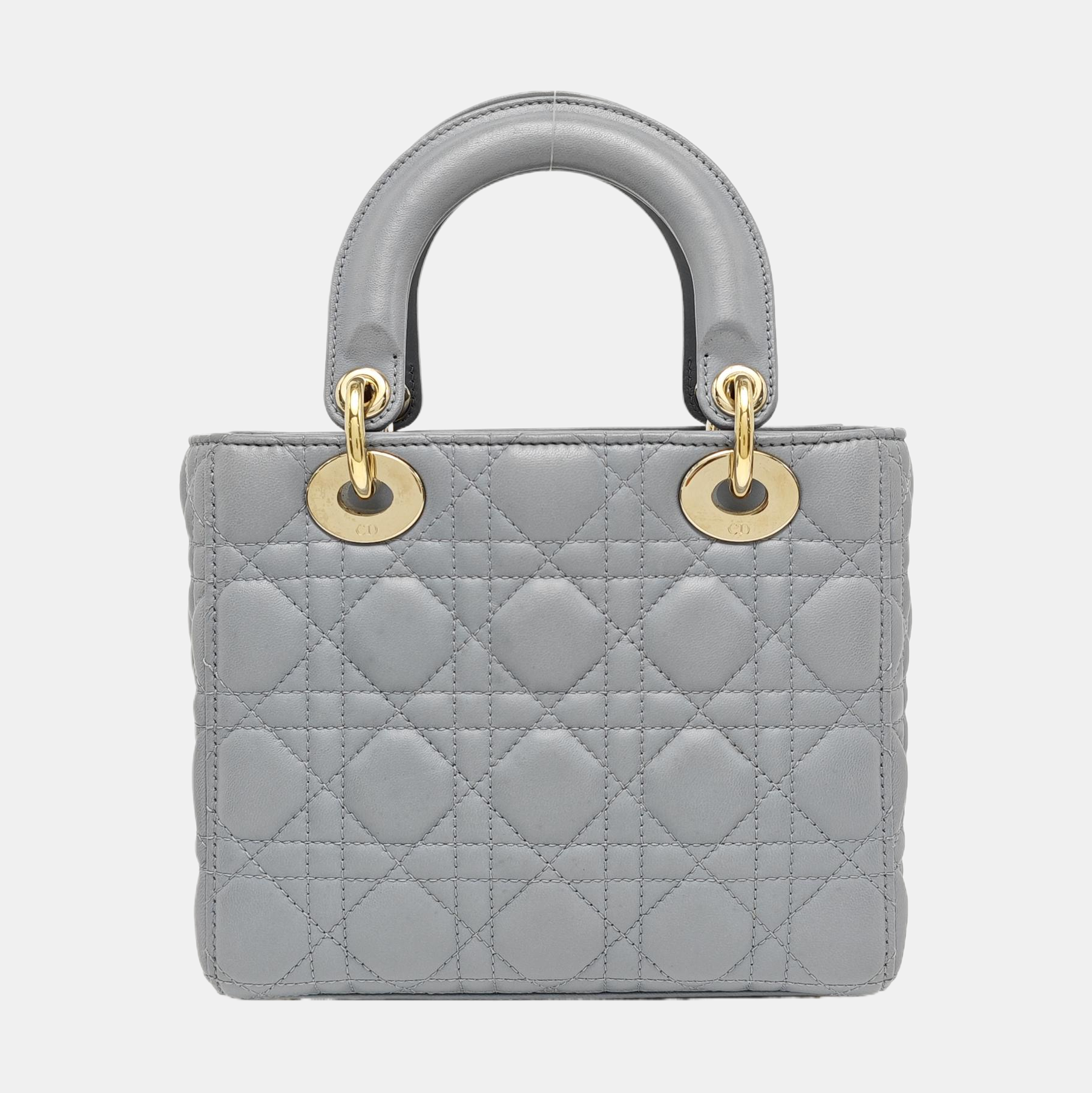 Lady Dior Small Cannage Lambskin Blue