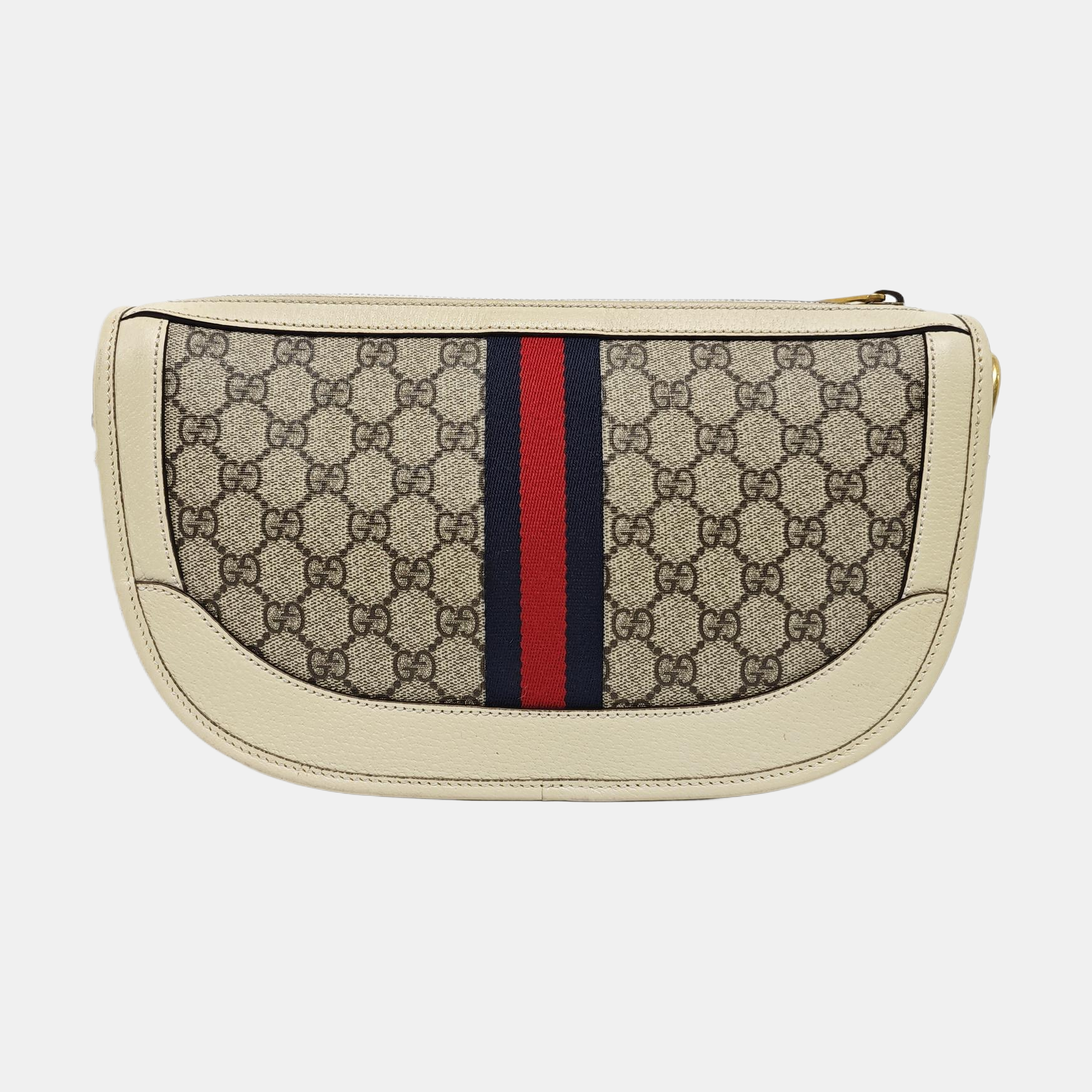Ophidia Medium Monogram Coated Canvas Beige