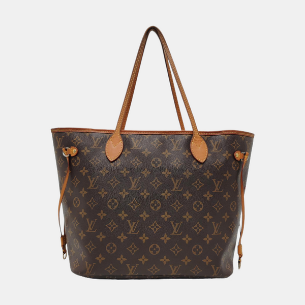NEVERFULL MM Monogram Coated Canvas Brown