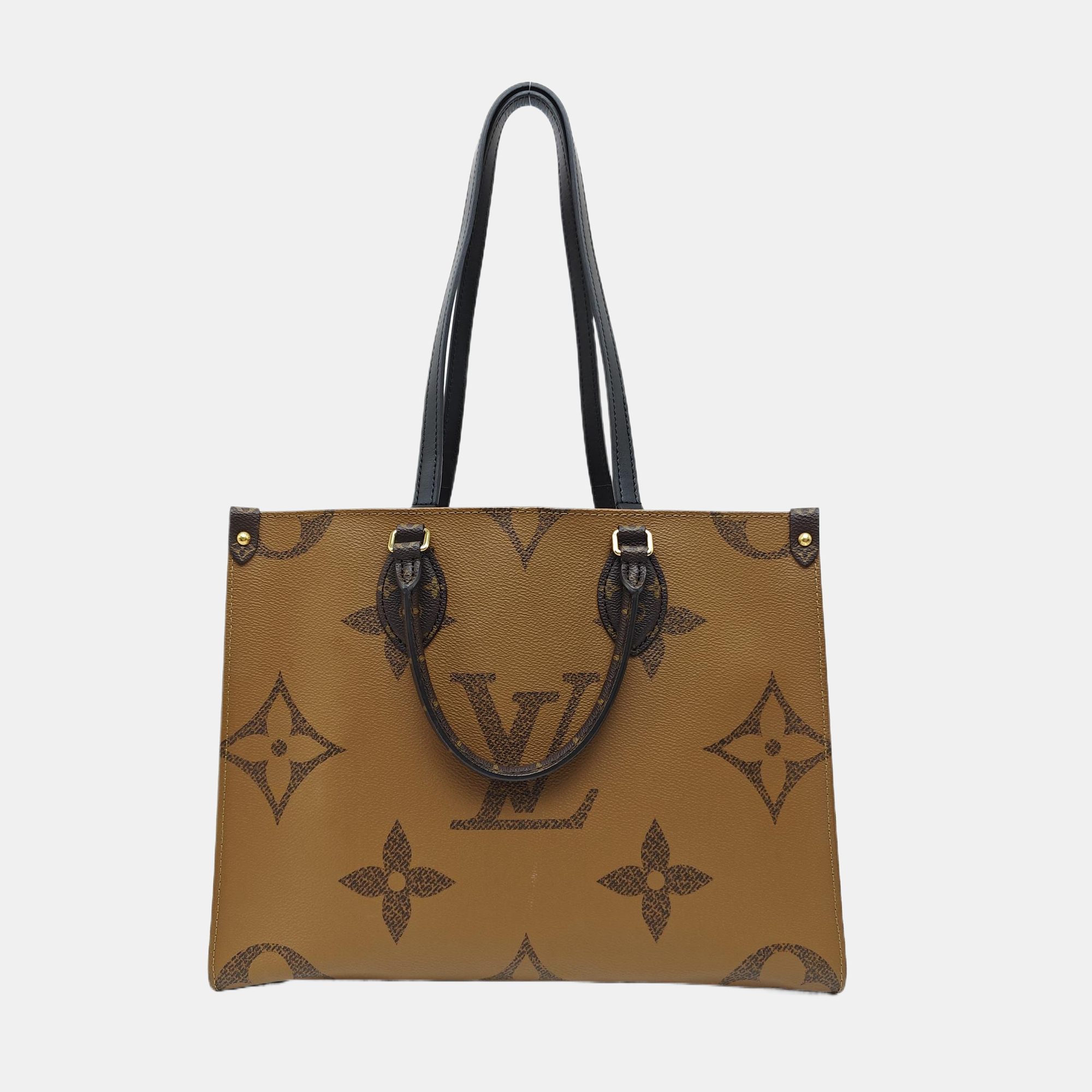 ONTHEGO MM Monogram Coated Canvas Brown