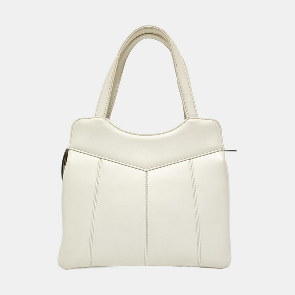 Calfskin Shoulder Bag White