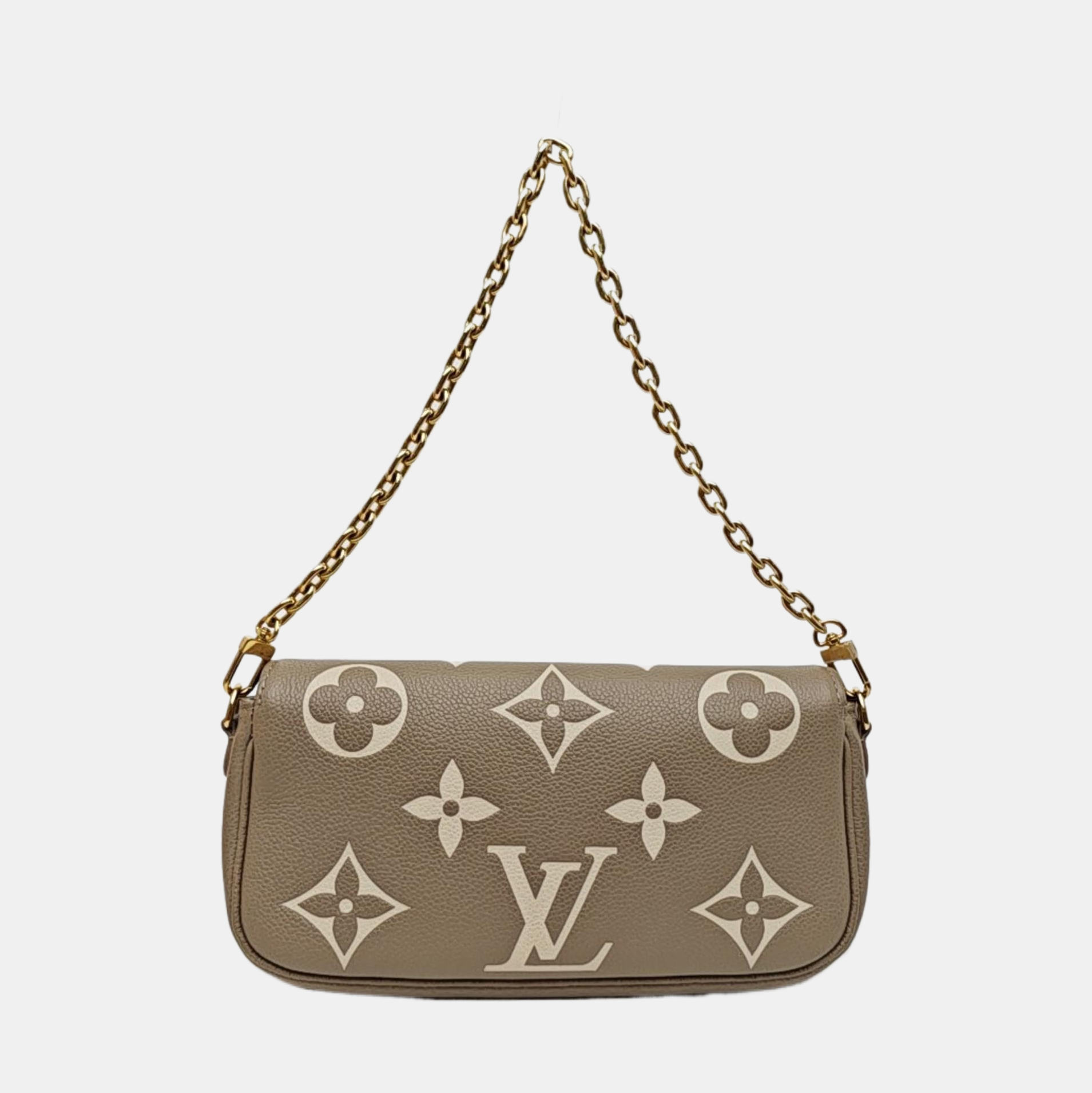 IVY Monogram Calfskin Gray