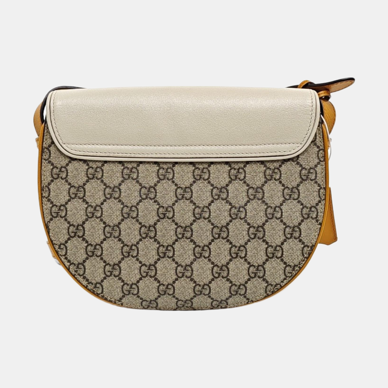 Padlock Small Monogram Coated Canvas Beige