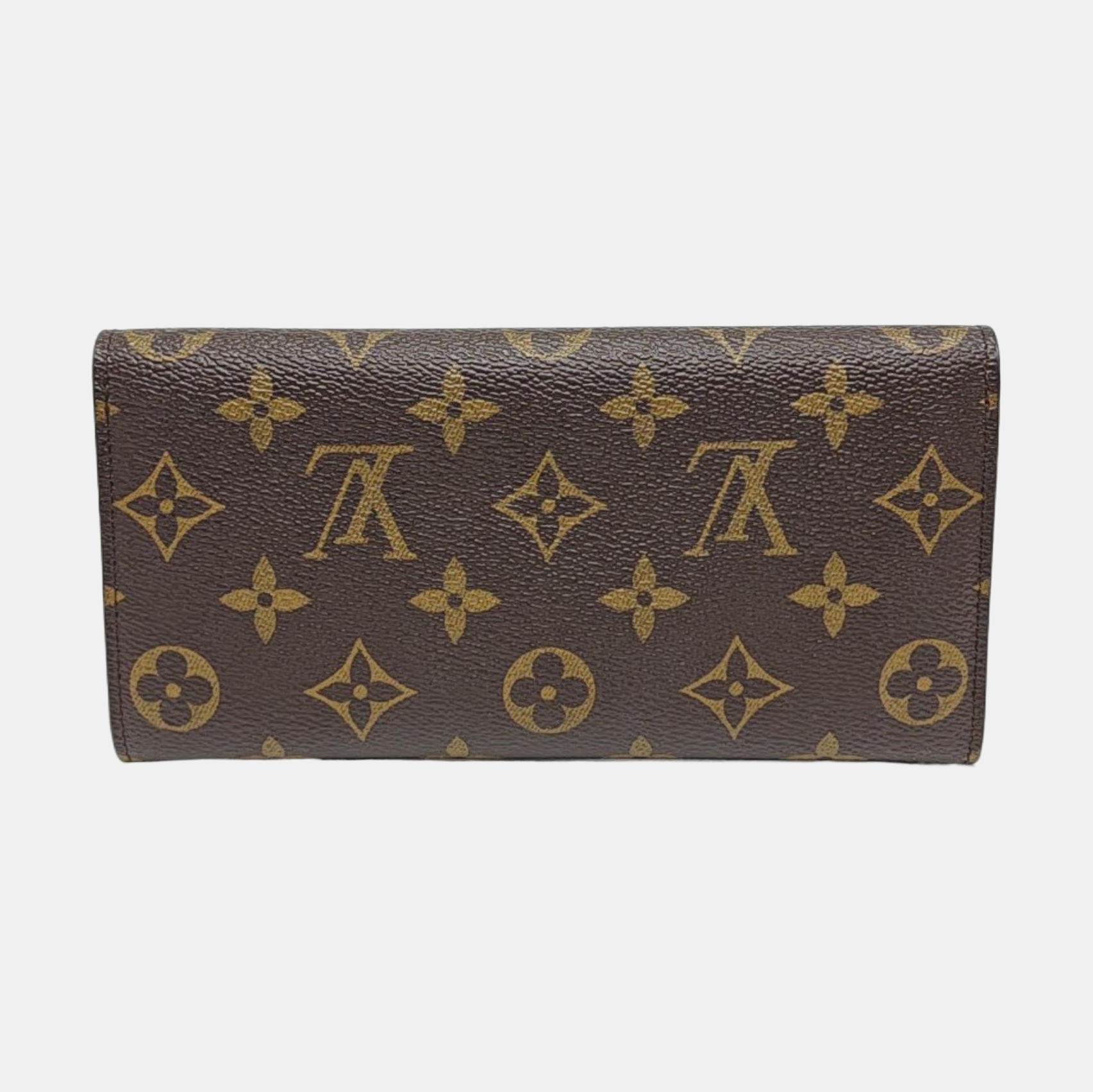 JOSÉPHINE Monogram Coated Canvas Brown Wallet