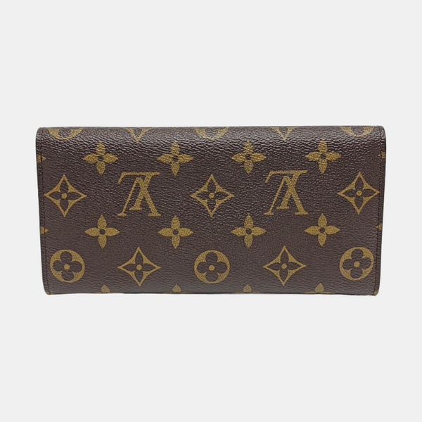 JOSÉPHINE Monogram Coated Canvas Brown Wallet