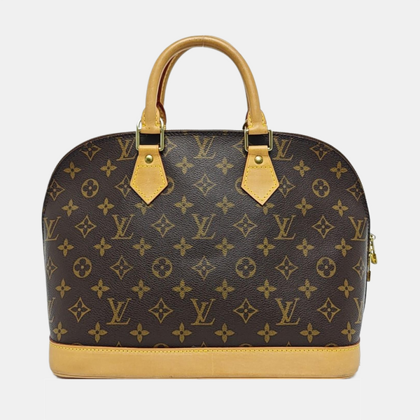ALMA PM Monogram Coated Canvas Brown